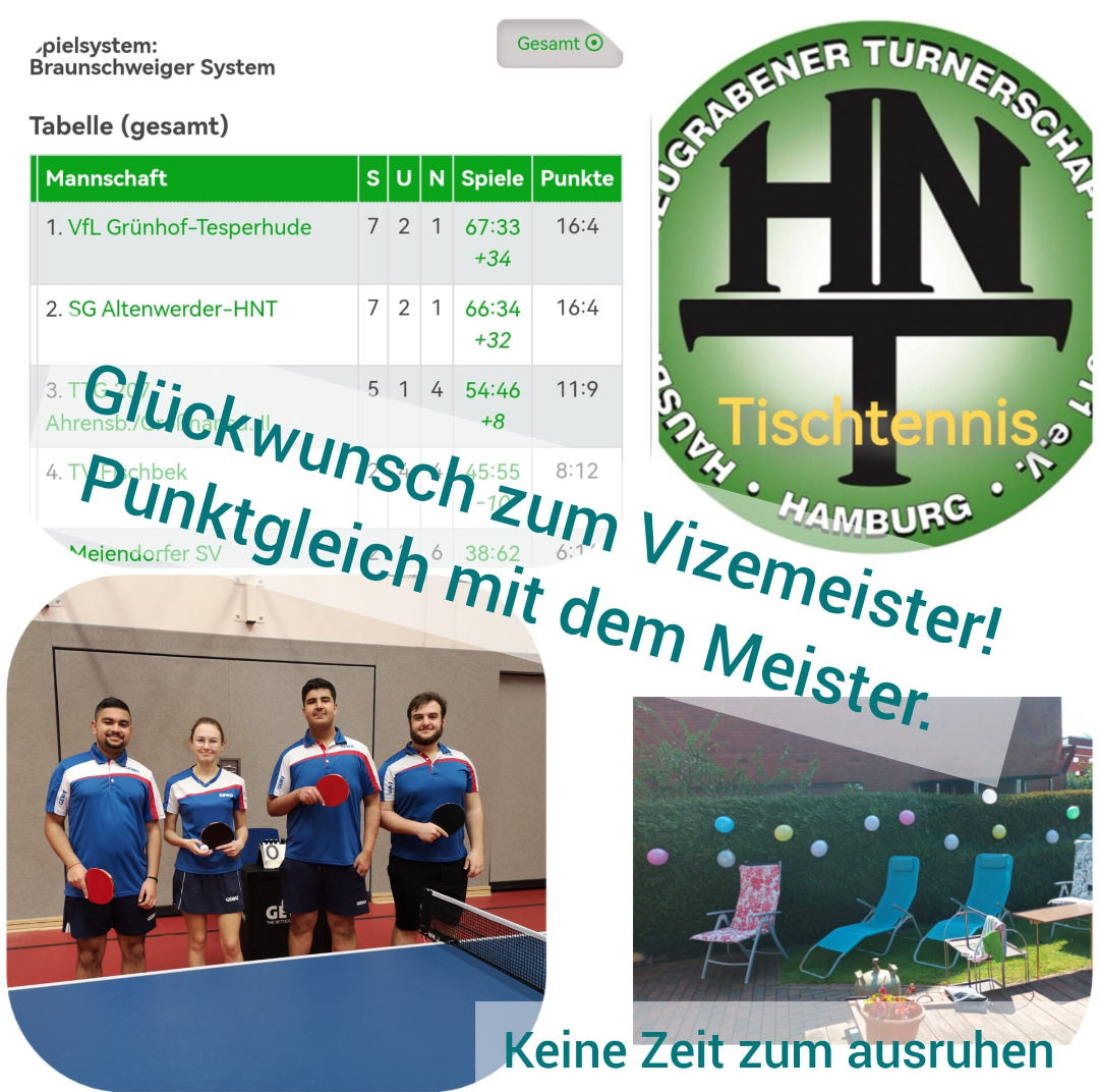 Tischtennis Vizemeister 2023