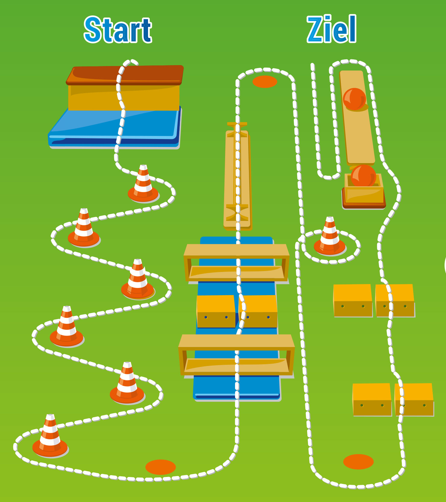 Kinder-Olympiade Parcours