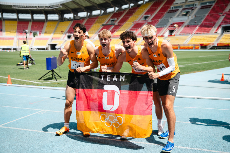 Team D beim EYOF 2025 in Skopje