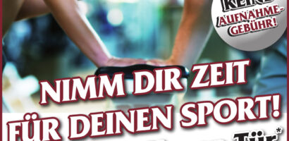 Ein Plakat für die Tage der offenen Tür im FitHus 2026.