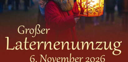 Ein Werbeplakat für den HNT Laternenumzug 2026.