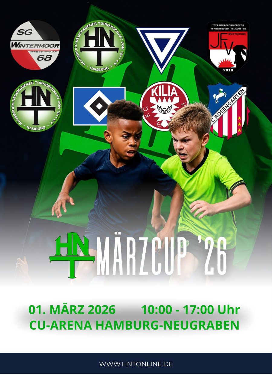 Ein Foto des Flyers für den HNT Märzcup 2026.