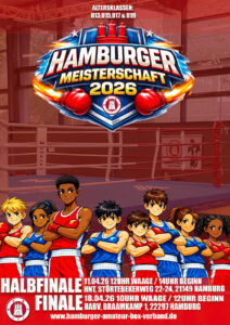 Ein Foto des Plakats für die Hamburger Jugendmeisterschaft im Boxen 2026.