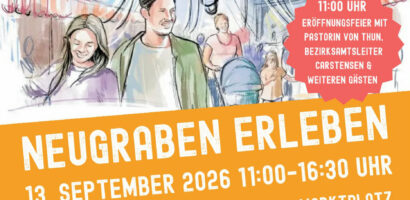Das Plakat für das Stadtteilfest "Neugraben erleben" 2026.