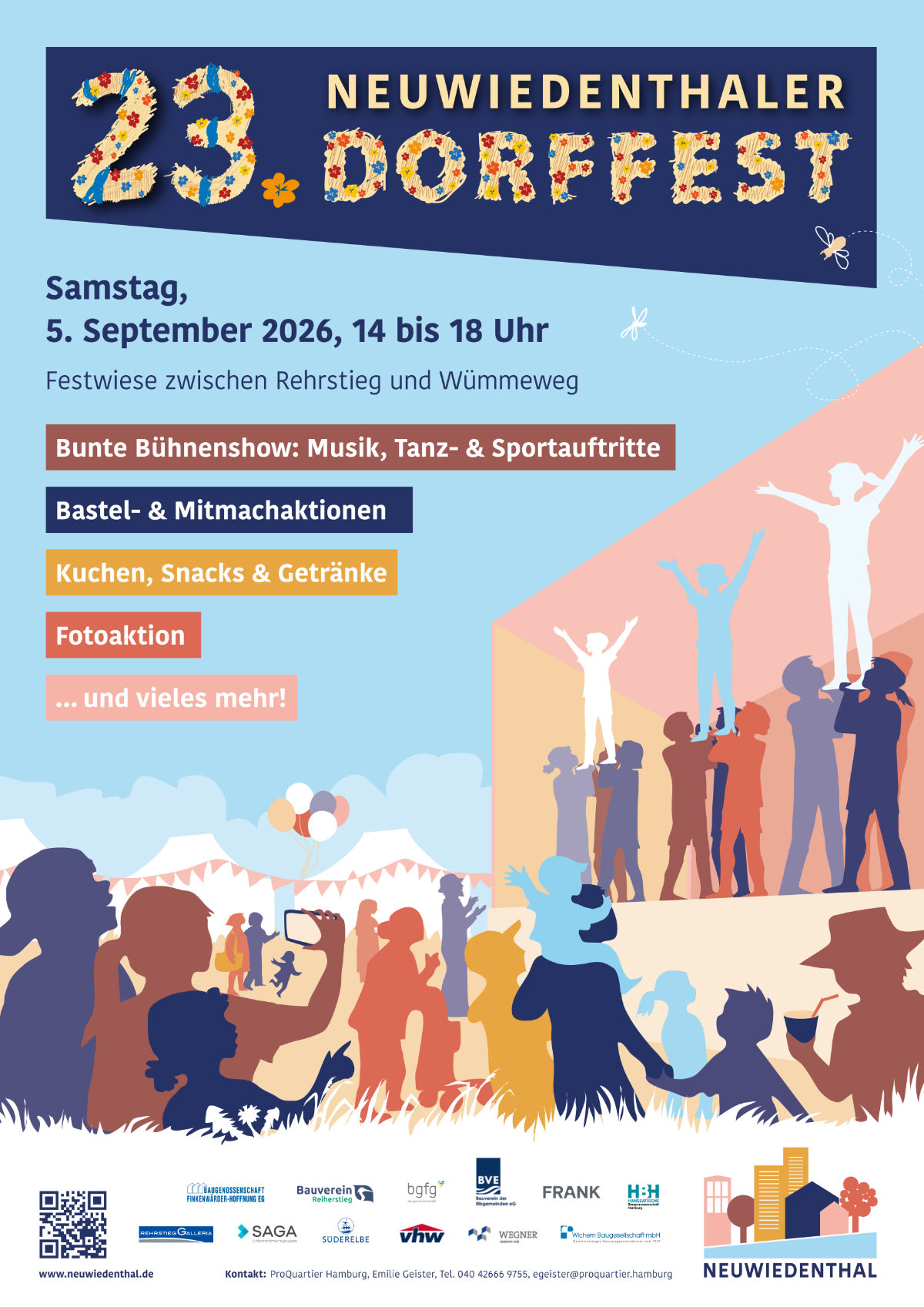 Das Plakat für das Neuwiedenthaler Dorffest 2026.