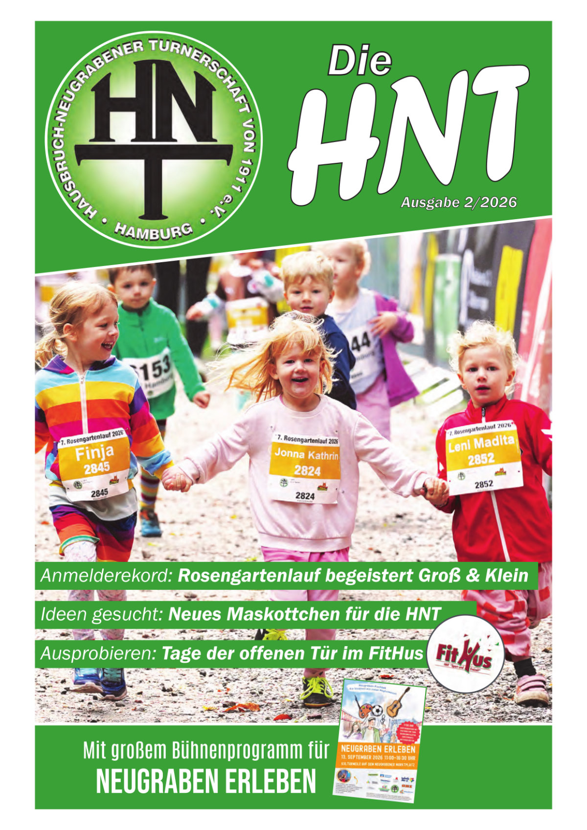 Das Cover der HNT-Zeitung Ausgabe 2026-2.